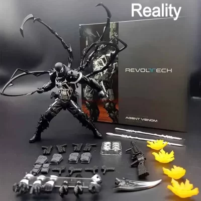 kf S41c0949812dc4e8596a9481c1dded580U New Venom Revoltech Amazing Yamaguchi Figures Agent Venom Anime Figure Model Collection Eugene Thompson Revoltech Figure - Amazing Yamaguchi UK Store